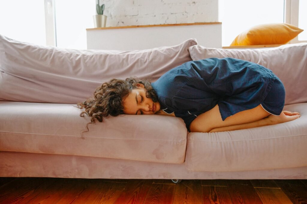 Inner Child Work for Parents: A Beginner’s Guide woman lying on couch